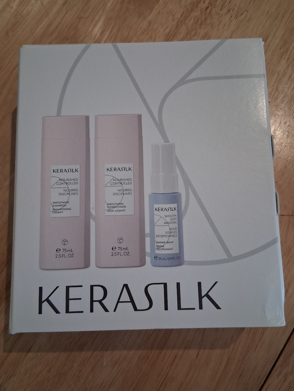 NEW Kerasilk Nourished Smooth Hair Care Set (Shampoo, Conditioner + Balm) - Picture 2 of 6